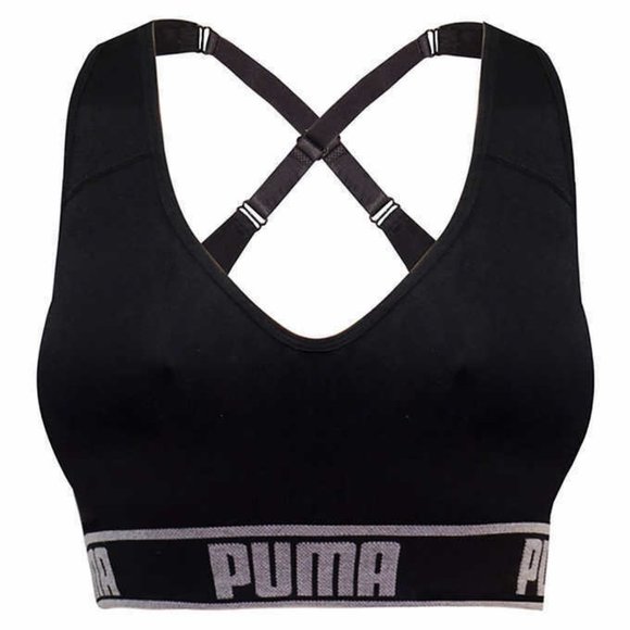 New! Puma Ladies' 2 Pack Seamless Sports Bra - Picture 2 of 4
